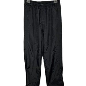 Nike Nylon Rain/Wind Pants, Zip Ankles, Lined - Black - M (8-10)